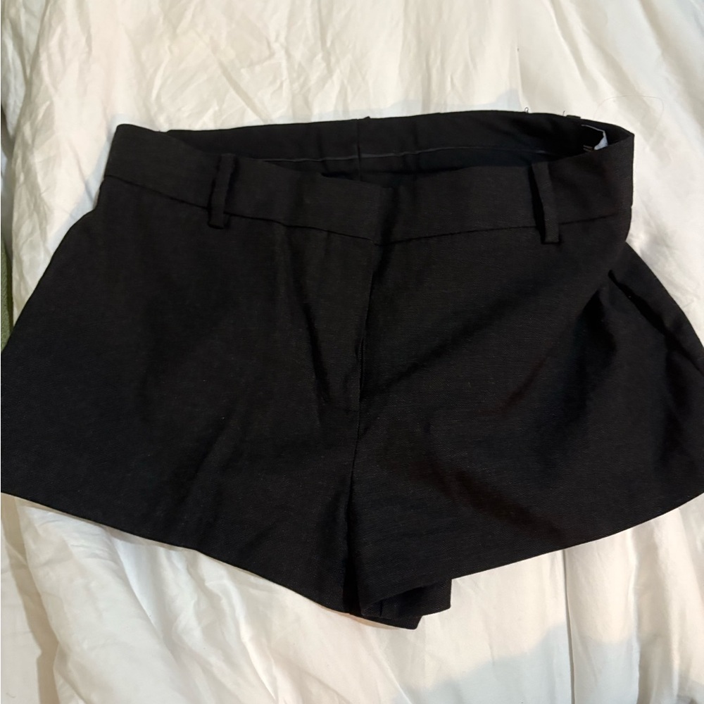 Mango micro dark gray shorts